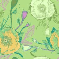 Vector seamless floral pattern N218