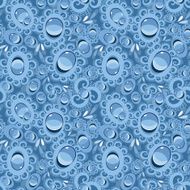 Drops and water bubbles seamless background N2