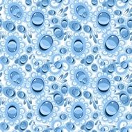 Drops and water bubbles seamless background N3