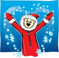 New Year&#039;s bear