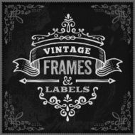 Hand Drawn Chalk Vintage Label N11