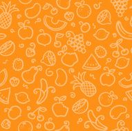 seamless pattern fruit