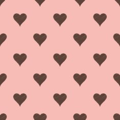 seamless scribble heart symbol pattern