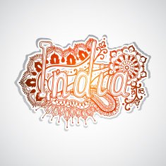 India traditional mandala template Lace pattern