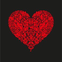 Floral heart N19