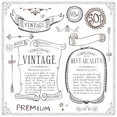 vintage frames and design elements N15