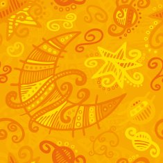 Doodle seamless background N4