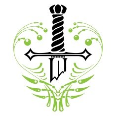 vintage broken sword vector