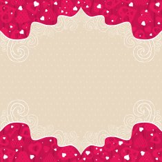 valentines background with pink hearts