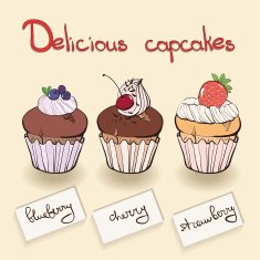 collection muffin with berries N2