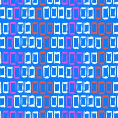 Geometric pattern with small hand painted squares N9