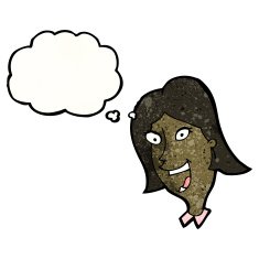 happy cartoon woman N7