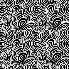 Pattern with curls and loops N2