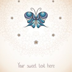 Elegant background with butterfly N6
