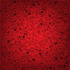 seamless pattern with colorful school icons N28
