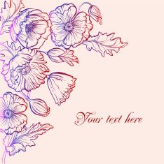 Vector Flower Invitation