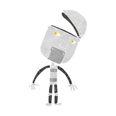 Cartoon Robot N473