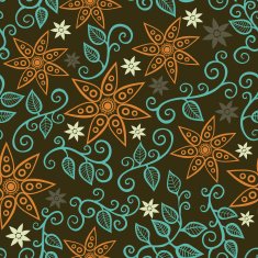 seamless pattern with leaf autumn background N16