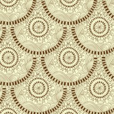 Seamless geometric pattern in "fish scale" design N4