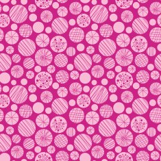 Abstract textured pink circles seamless pattern background