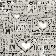 background with valentine heart and wishes text