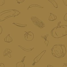 vector seamless pattern of vegetables N8