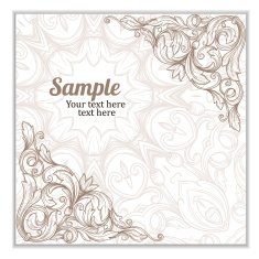 Hand drawn vintage card N3