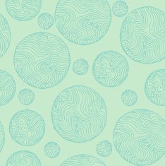Seamless delicate spring circle pattern