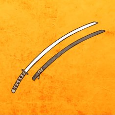 Sword on Grunge Background N3