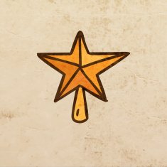 Star on Grunge Background