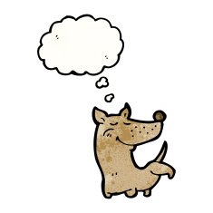 cartoon dog cocking leg N5