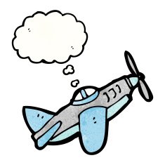 Cartoon Airplane N16