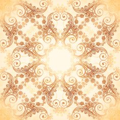 Ornate vintage vector pattern in mehndi style N10
