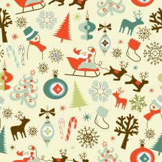 Retro Christmas Ornaments N28