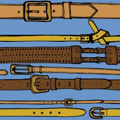 leather belts seamless pattern