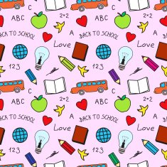 Back to School Seamless Texture