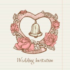 Doodled Wedding Invitation