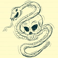 Snake and skull N4