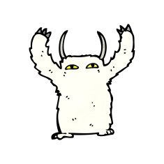 cartoon snow monster N5
