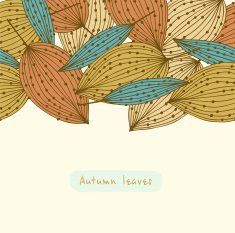 Floral retro banner