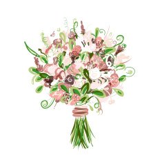 Floral bouquet for your design N10