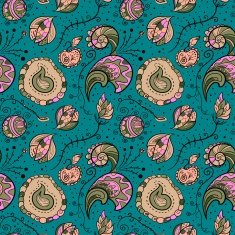 Seamles floral vector pattern N4