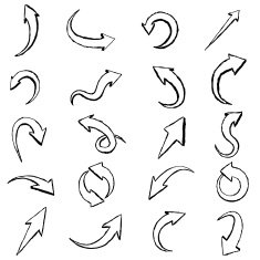 Hand draw arrows