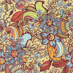 Vector seamless floral pattern N214