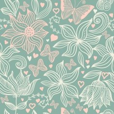 Abstract floral seamless pattern N4