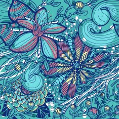 Vector seamless floral pattern N215