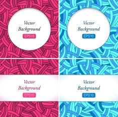Pink and blue hand-drawn lines background