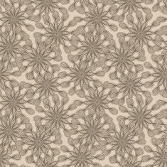 vector seamless floral monochrome pattern with bizarre flowers