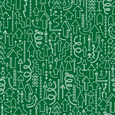 Seamless background of hand drawn arrows N19