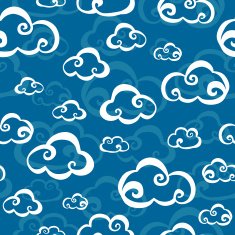 Clouds seamless pattern N4